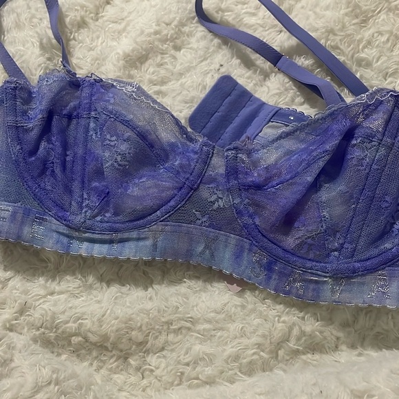 Savage Fenty Lace Underwire Bra in Purple - Picture 4 of 11
